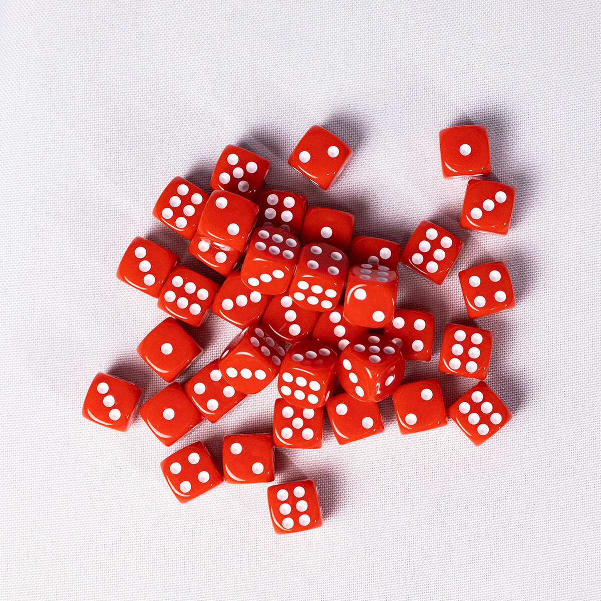GEM Dice - 36 d6 de 12mm - Opaco - Vermelho - Imagem 2