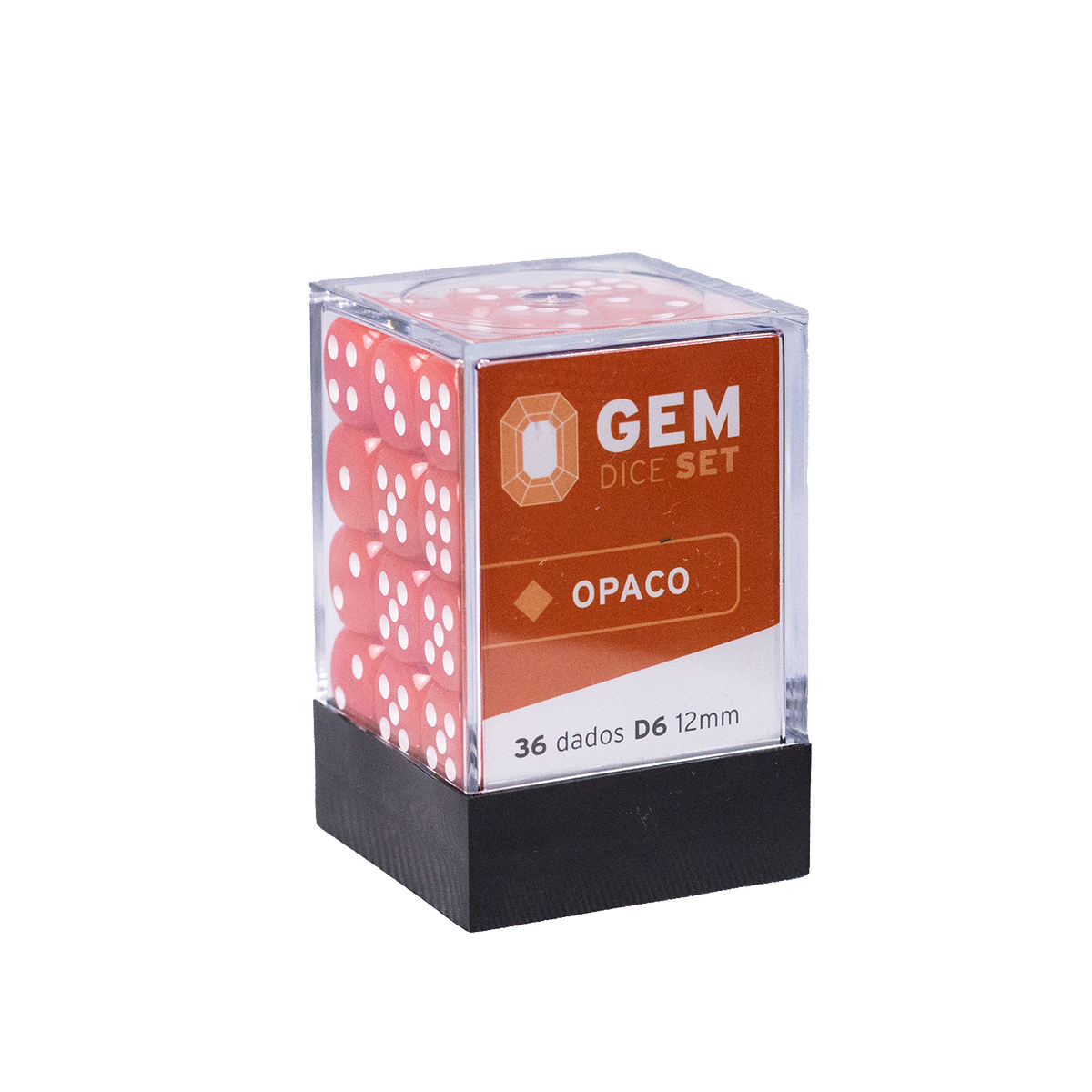 GEM Dice - 36 d6 de 12mm - Opaco - Vermelho