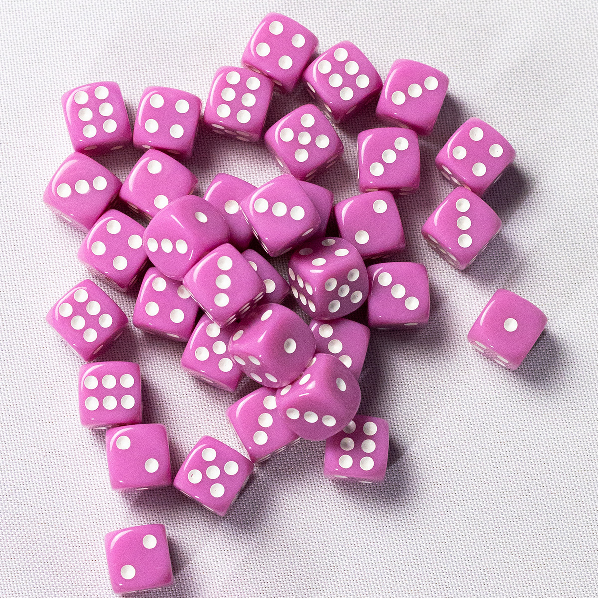 GEM Dice - 36 d6 de 12mm - Opaco - Rosa - Imagem 2