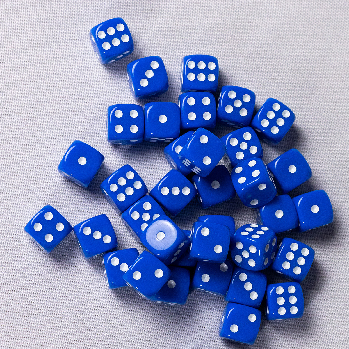 GEM Dice - 36 d6 de 12mm - Opaco - Azul - Imagem 2