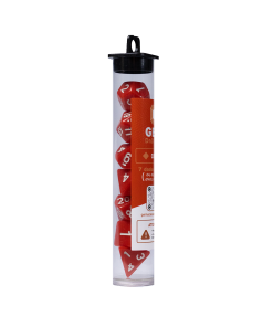 GEM DnD Dice Set - Opaco - Vermelho