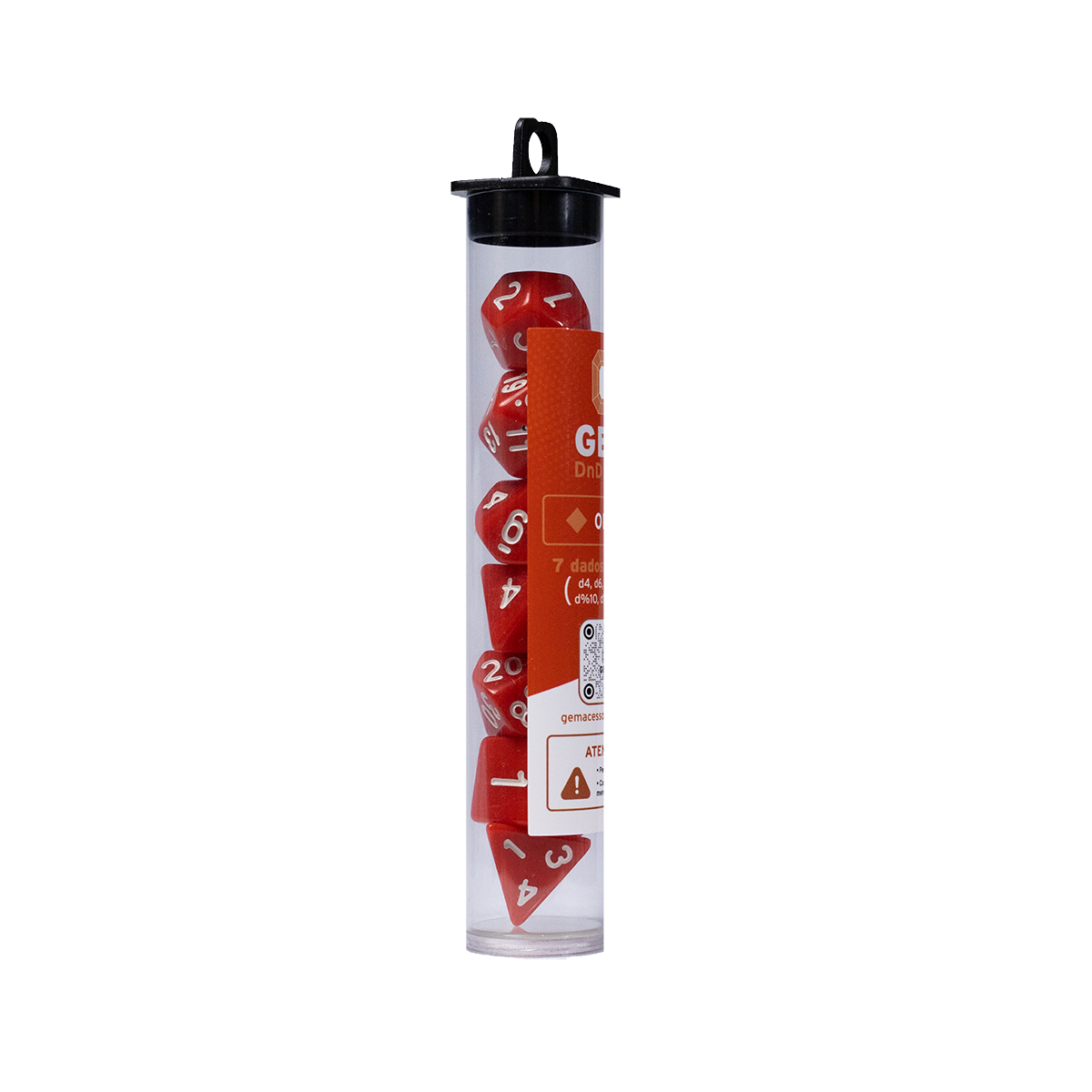GEM DnD Dice Set - Opaco - Vermelho