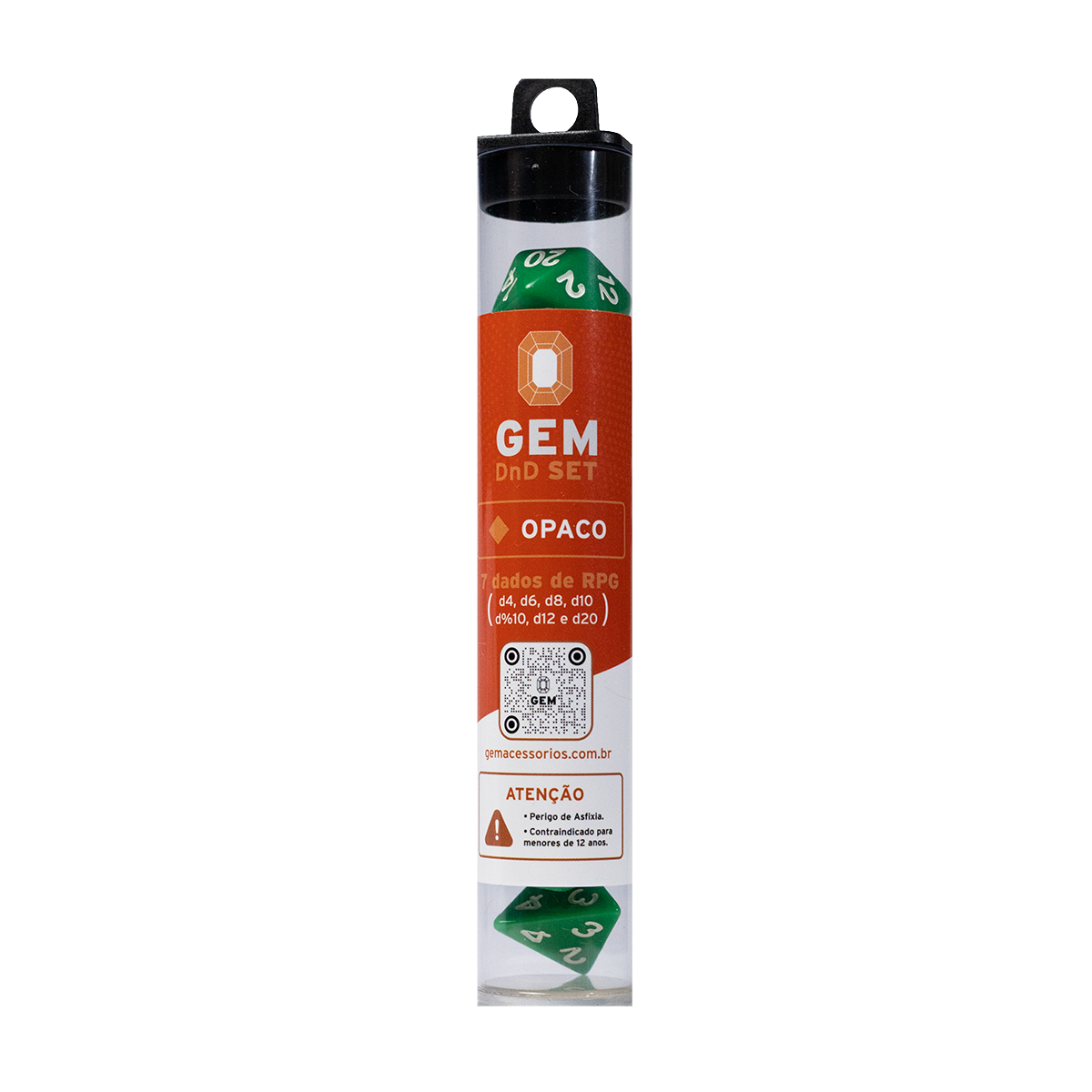 GEM DnD Dice Set - Opaco - Verde