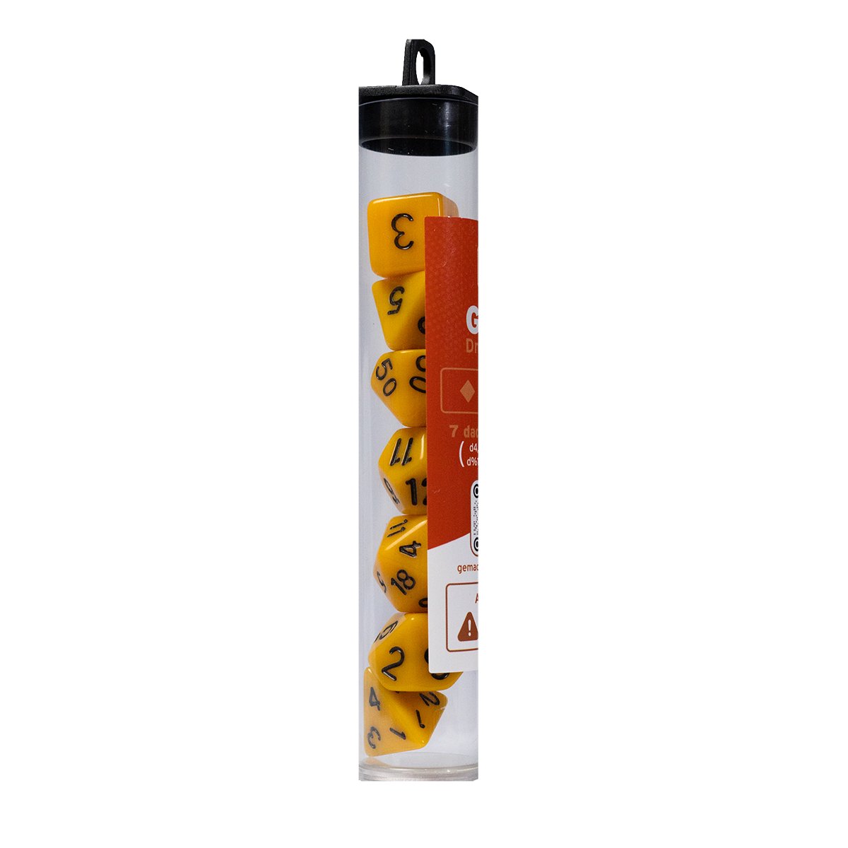 GEM DnD Dice Set - Opaco - Amarelo