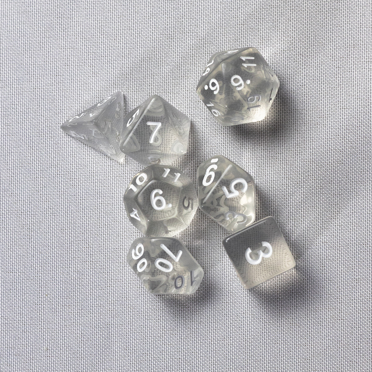 GEM DnD Dice Set - Translúcido - Transparente - Imagem 2