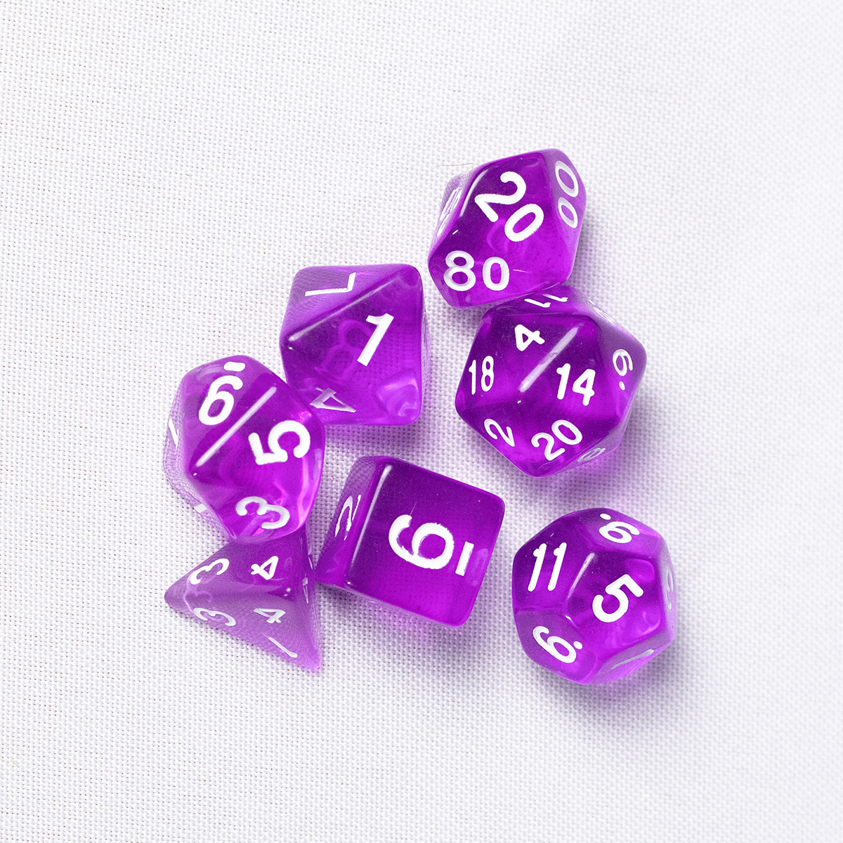 GEM DnD Dice Set - Translúcido - Roxo - Imagem 3