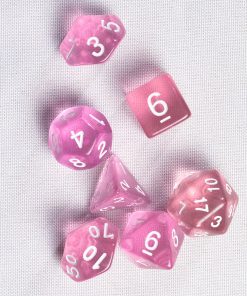 GEM DnD Dice Set - Translúcido - Rosa