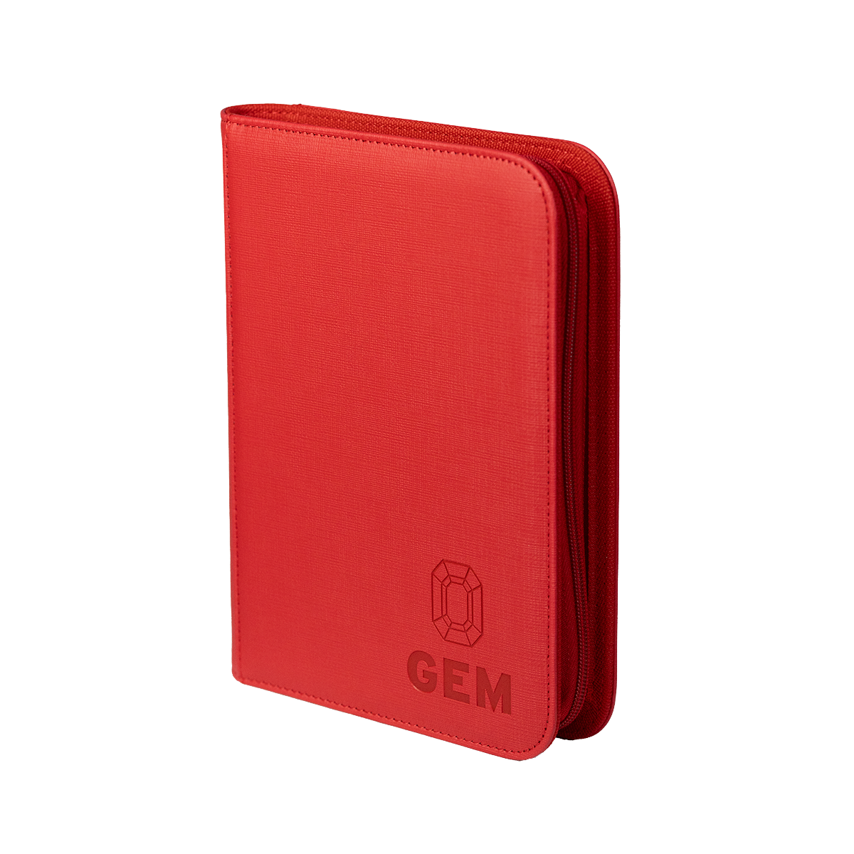 GEM Fichário Couro 2x2 - Vermelho