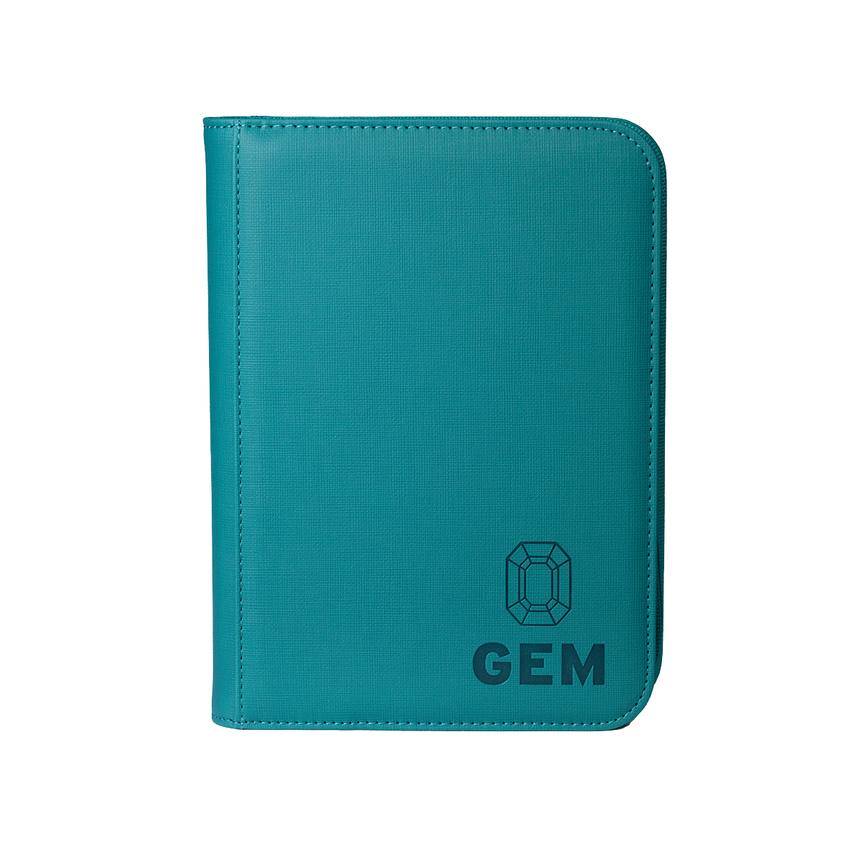 GEM Fichário Couro 2x2 - Azul Claro