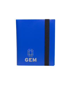 GEM Fichário Plástico 2x2 - Azul Escuro // Preto