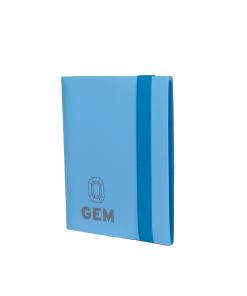 GEM Fichário Plástico 2x2 - Azul Claro // Azul