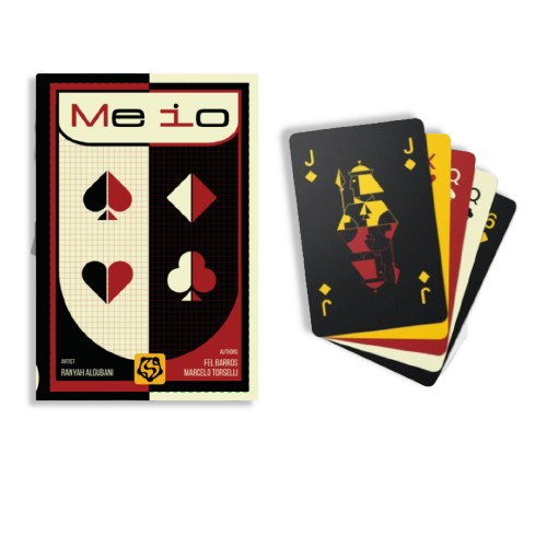 Meio - Jogo de Cartas de Estratégia, Vaza e Equilíbrio (2 a 5 Jog.)